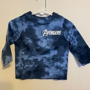NWOT - Garanimals 6-9mo Avengers Tie-Dye Long Sleeve Tee Shirt